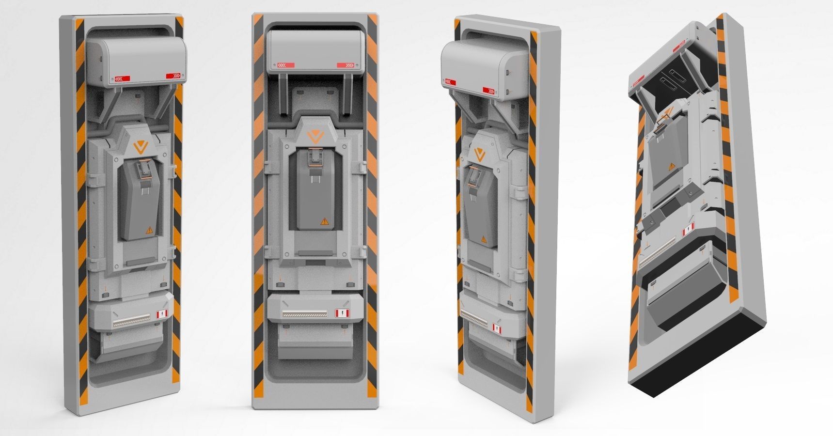 sci-fi Architecture kitbash 27 3D model_6
