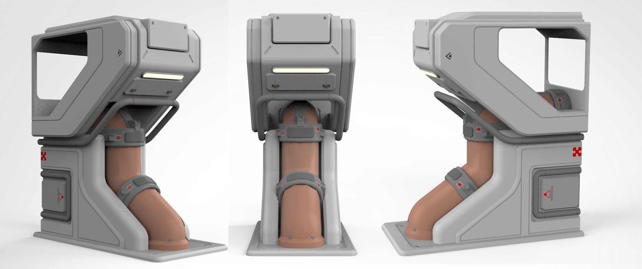 sci-fi Architecture kitbash 27 3D model_11