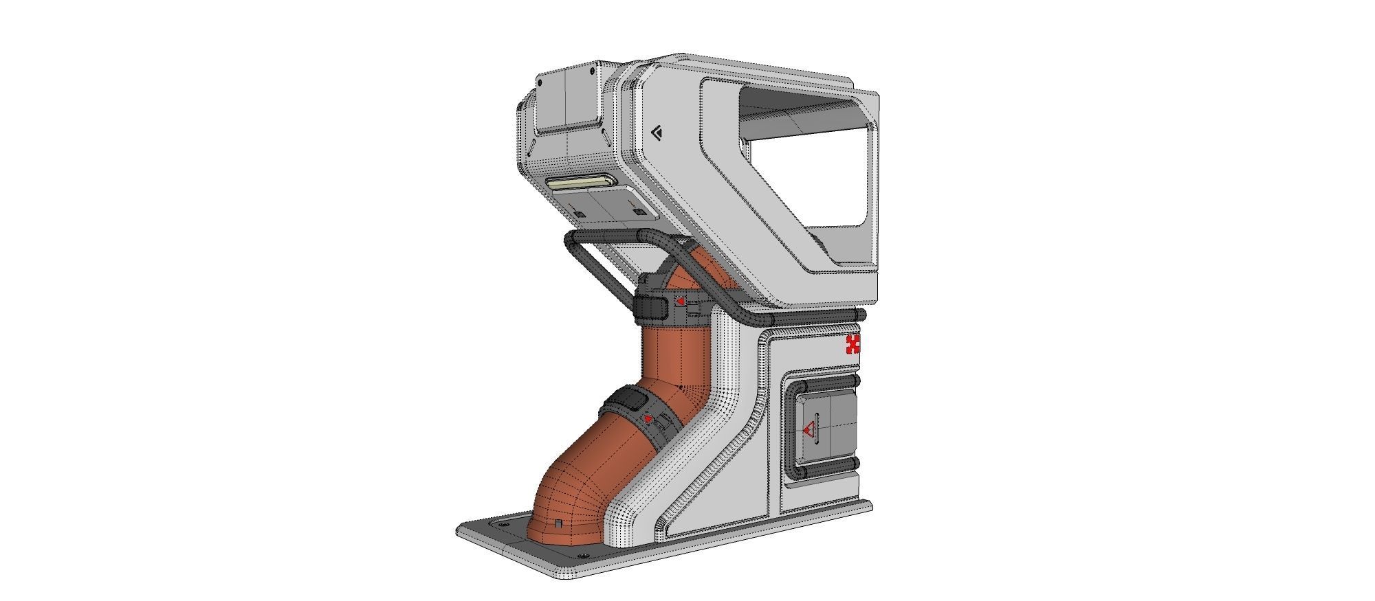 sci-fi Architecture kitbash 27 3D model_22
