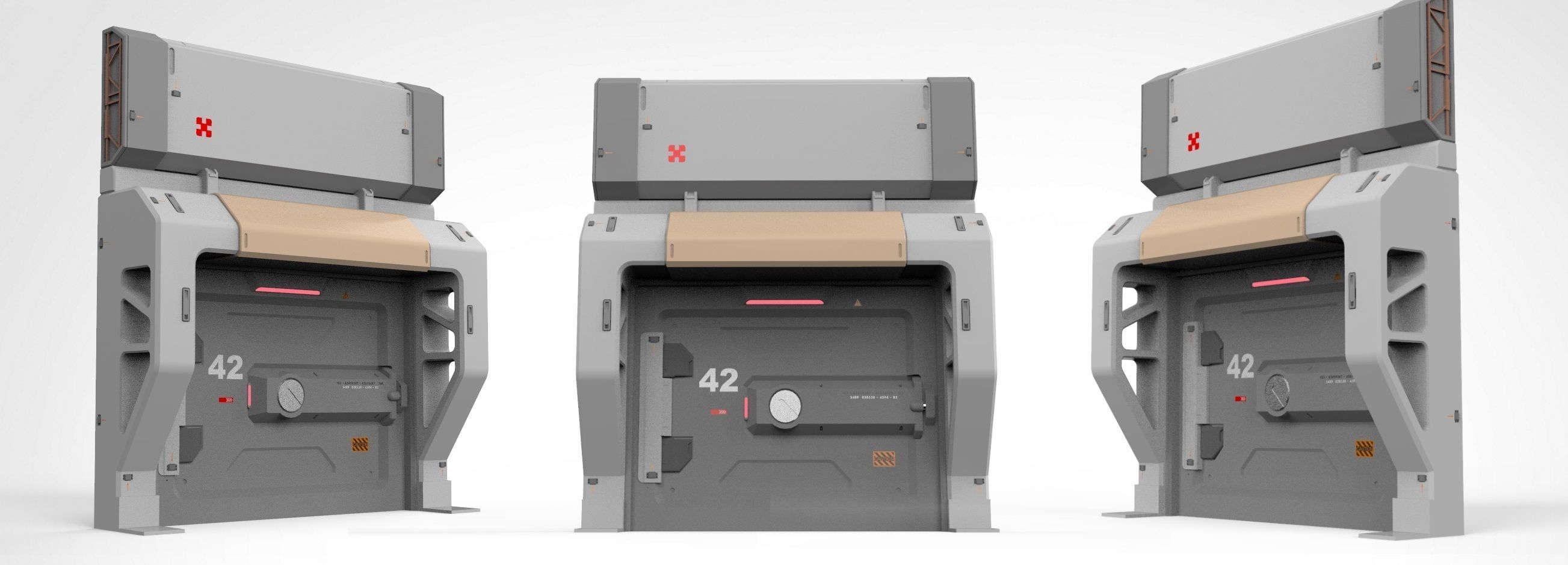 sci-fi Architecture kitbash 27 3D model_15