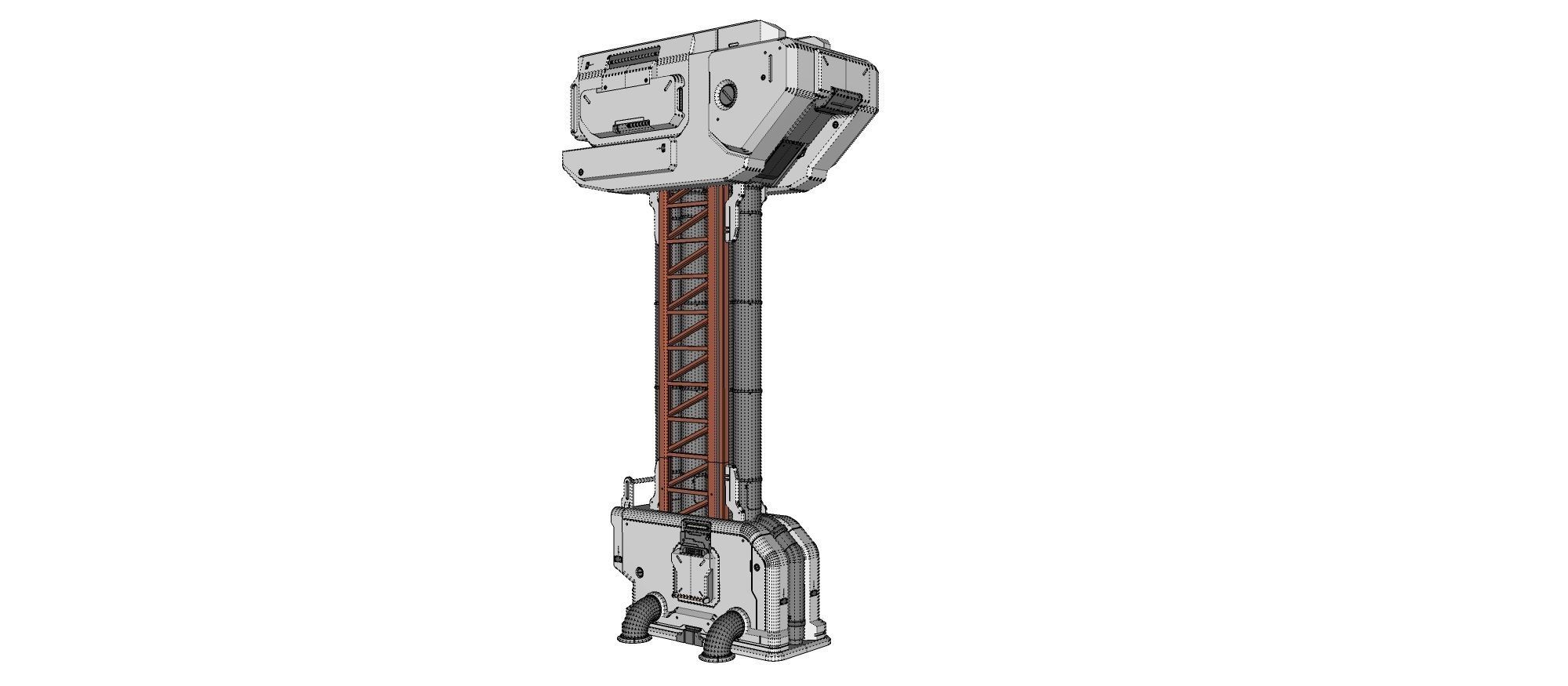 sci-fi Architecture kitbash 27 3D model_21