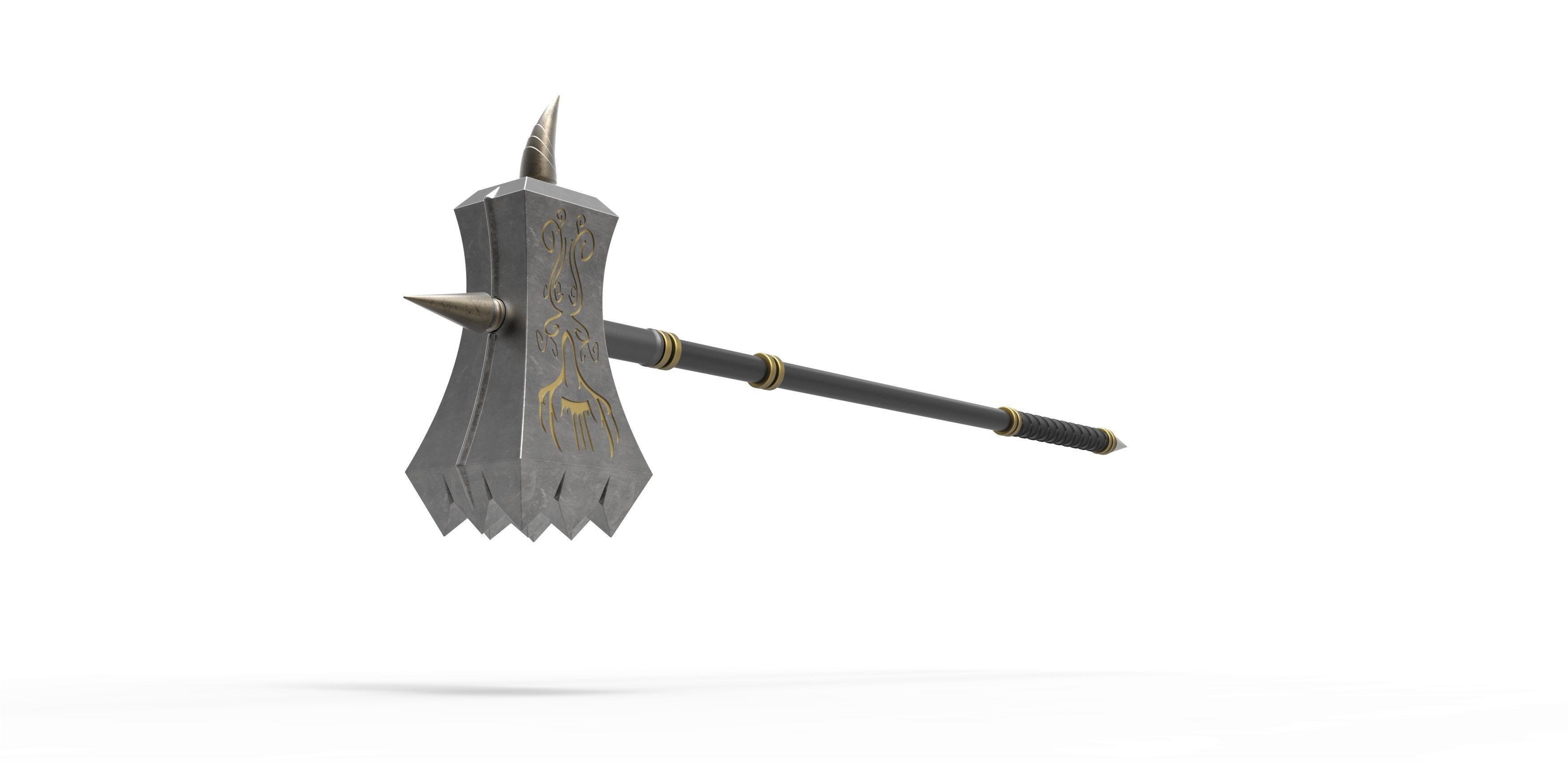 Hammer 3D print model_3