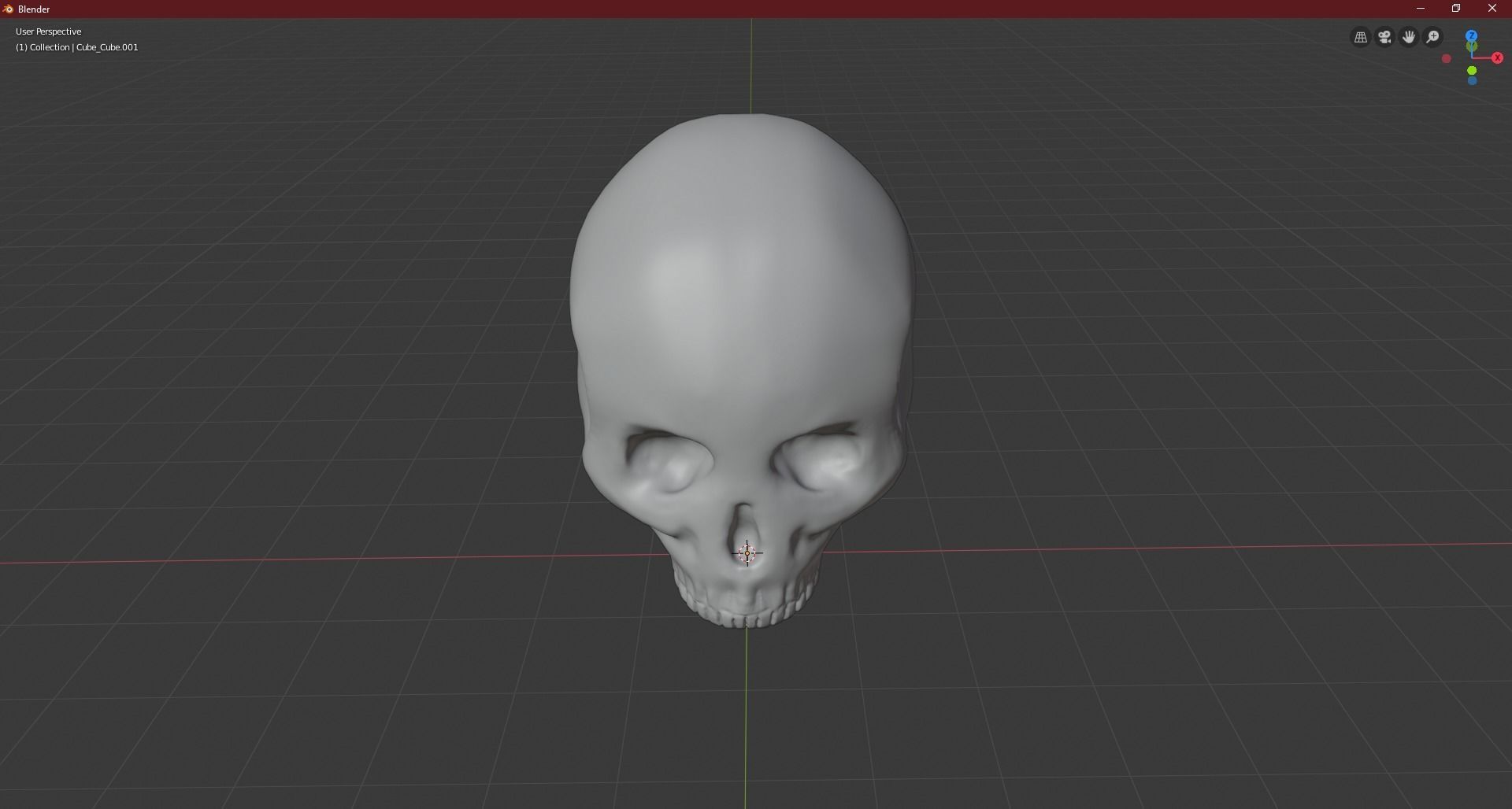 Sculpted Skull 3D model_4