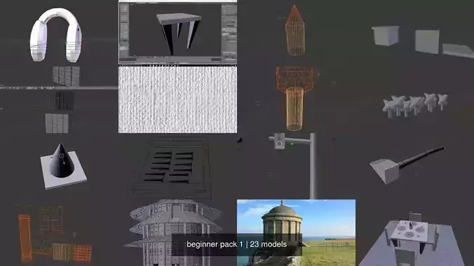 beginner pack 1 3D Model Collection