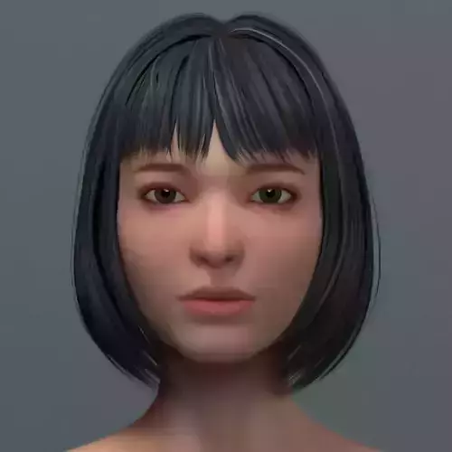 Asian Women Head