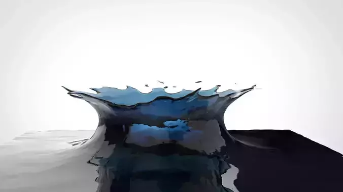 Water splash 3D model