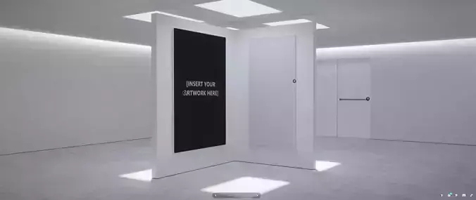 VR Gallery for Design and Painting Showcase 3D model VR Gallery for Design and Painting Showcase 3D model