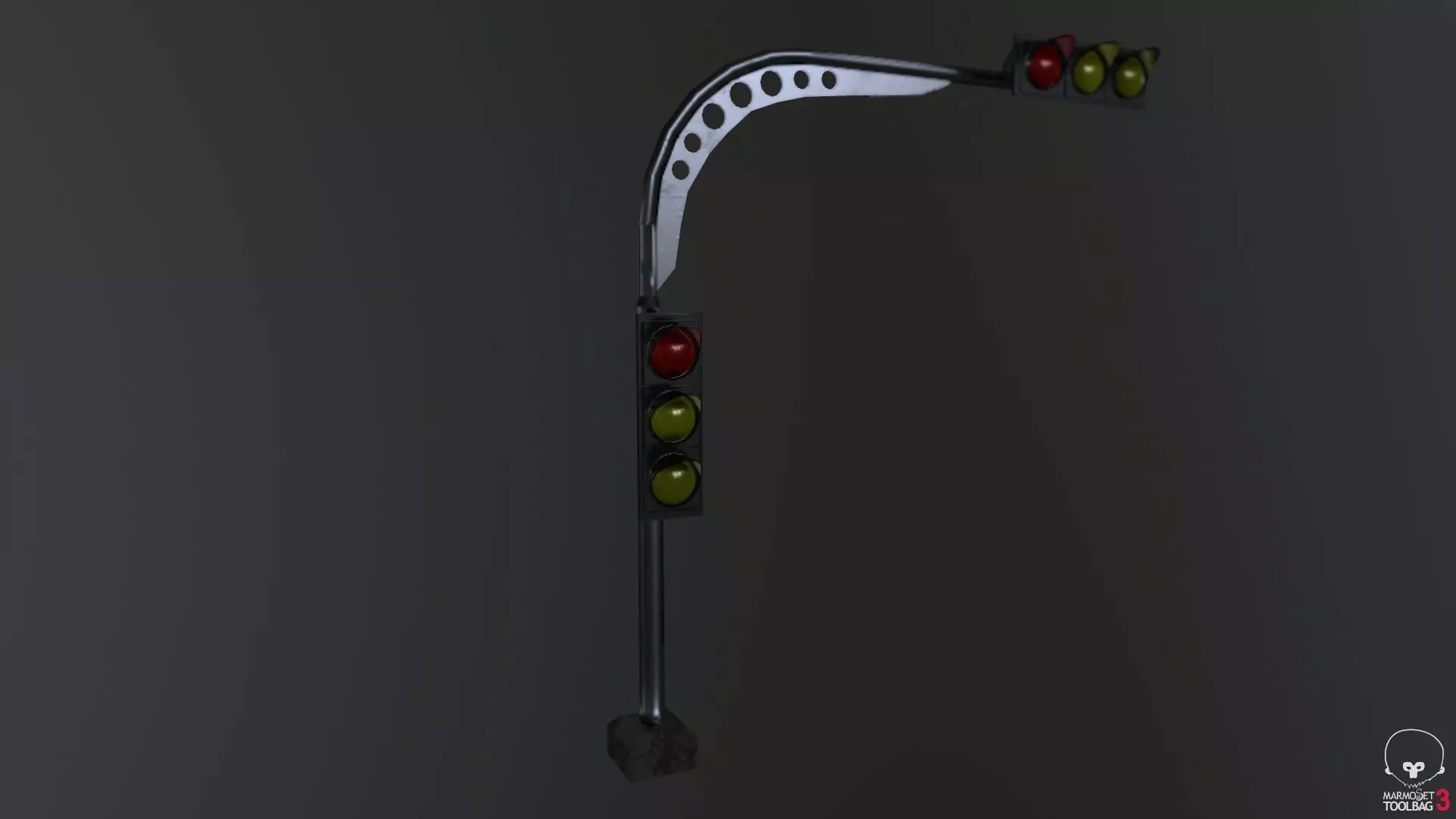 Traffic Light Free low-poly 3D model