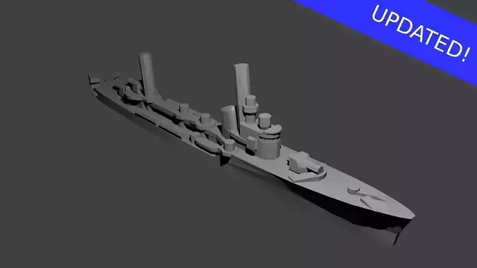 Italian Spica Class Torpedo Boat 3D print model