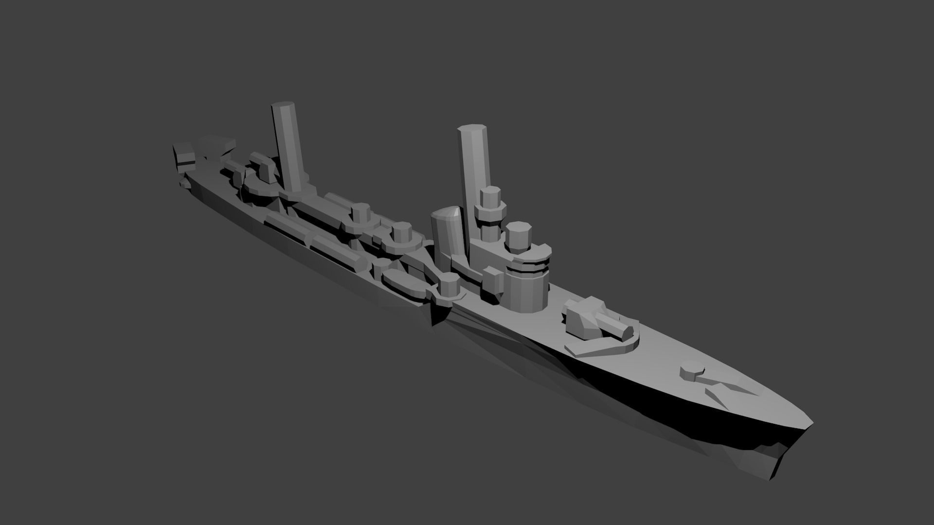 Italian Spica Class Torpedo Boat 3D print model_1