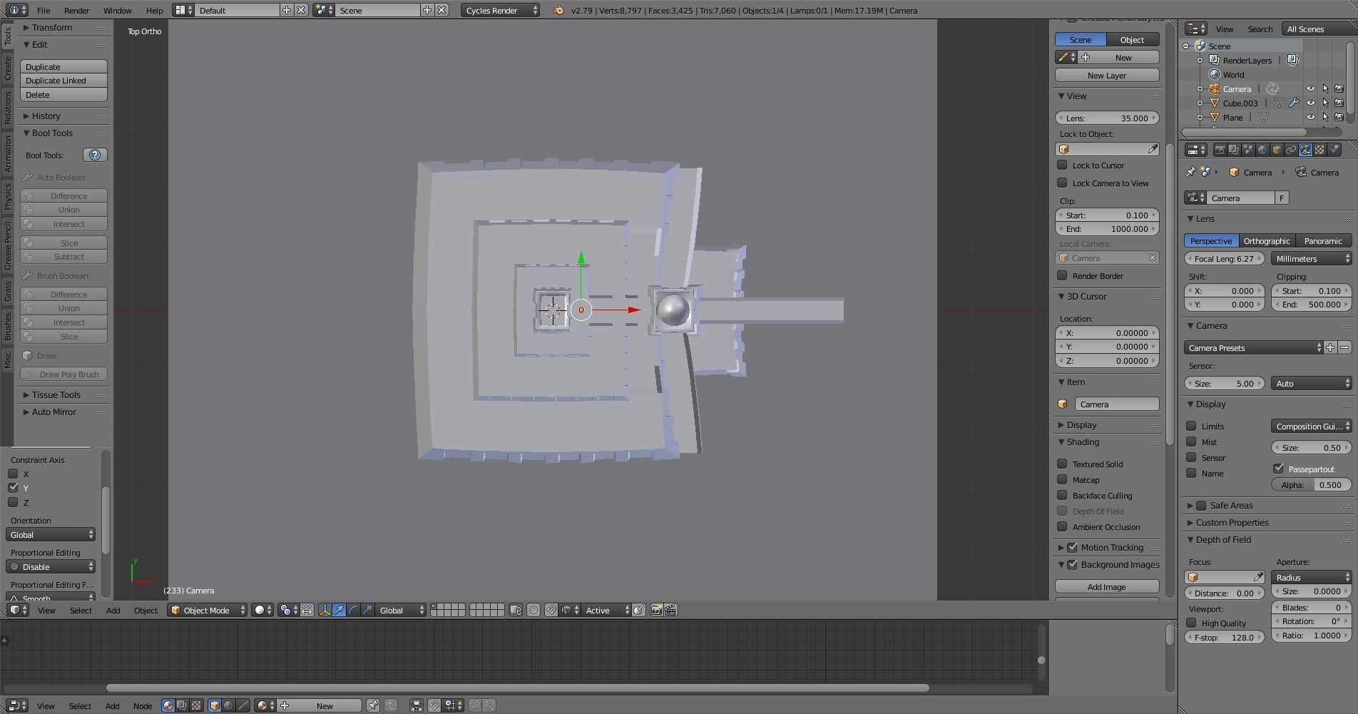 ziggurat ancient egyptian structure Low-poly 3D model_7