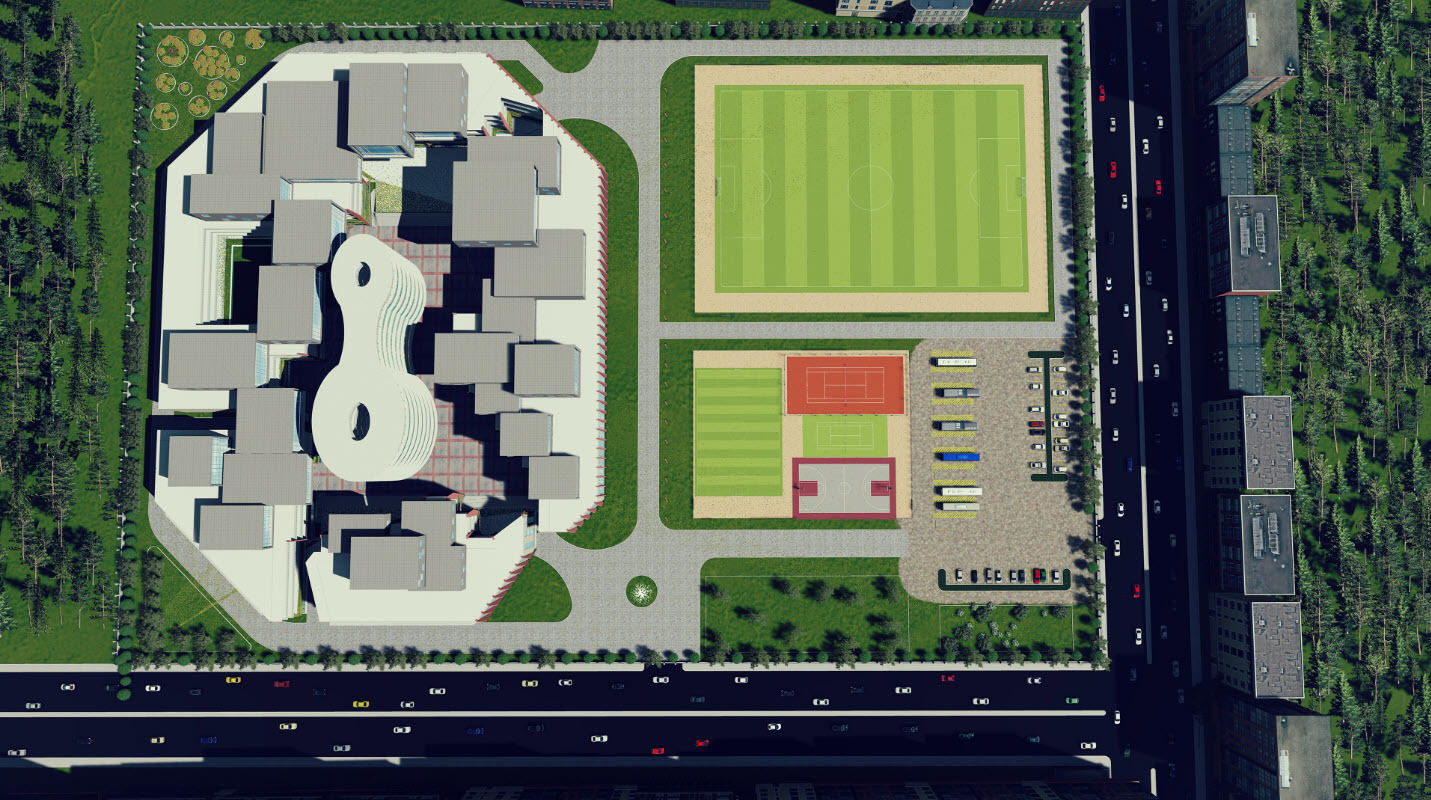University - Revit and Lumion 3D model_3