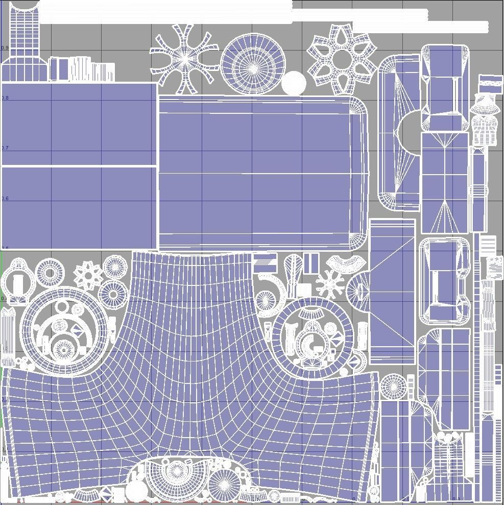 Old Antique Sewing Machine PBR Low-poly 3D model_20