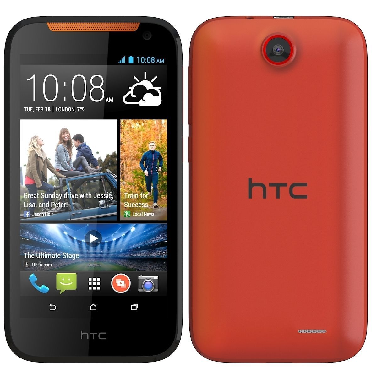 HTC Desire 310 Orange 3D model_1