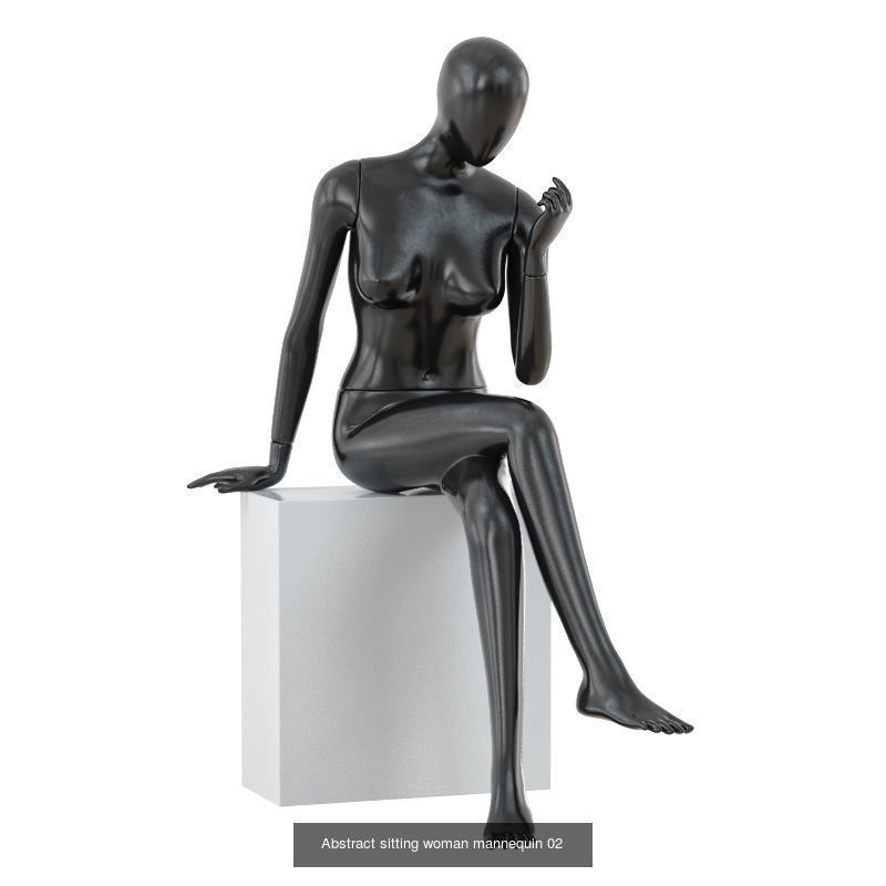 Big collection of faceless female mannequins 01 _4