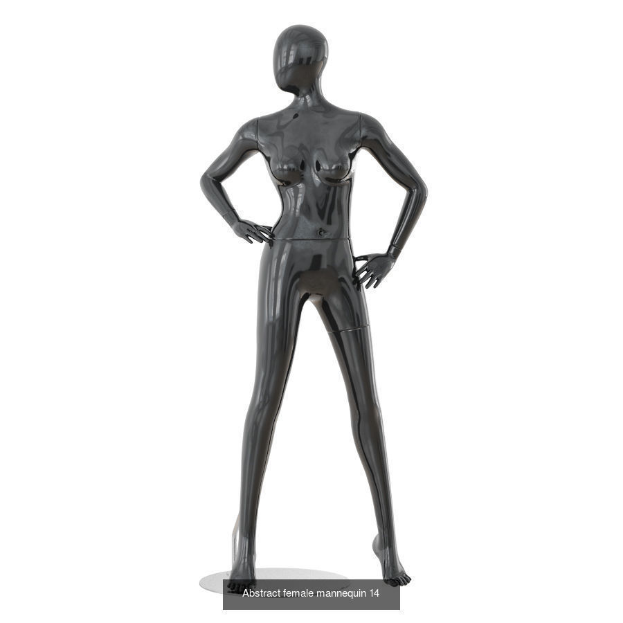 Big collection of faceless female mannequins 01 _16