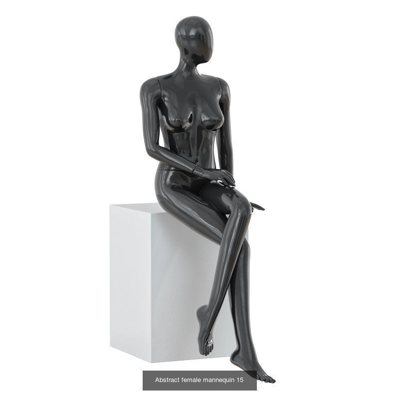 Big collection of faceless female mannequins 01 _17