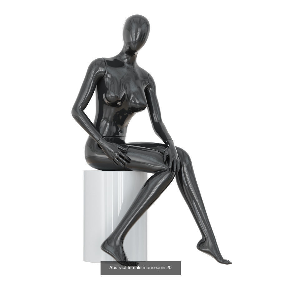 Big collection of faceless female mannequins 01 _22