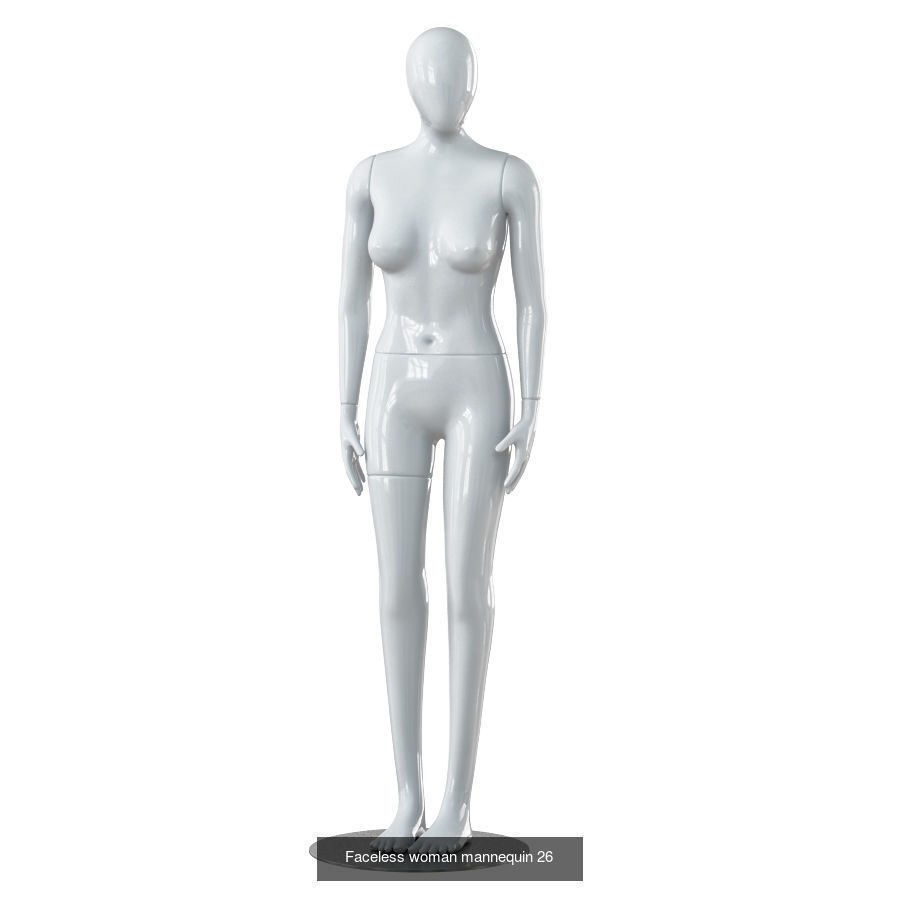 Big collection of faceless female mannequins 01 _26