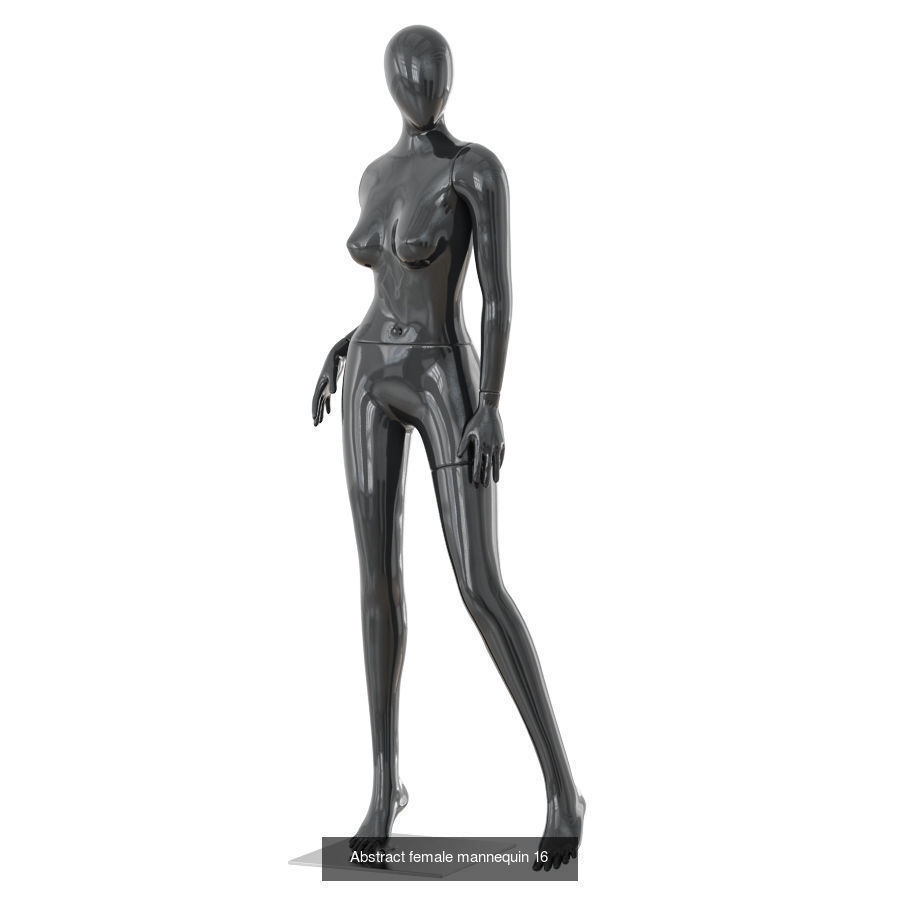 Collection  of faceless female mannequins 03 _1