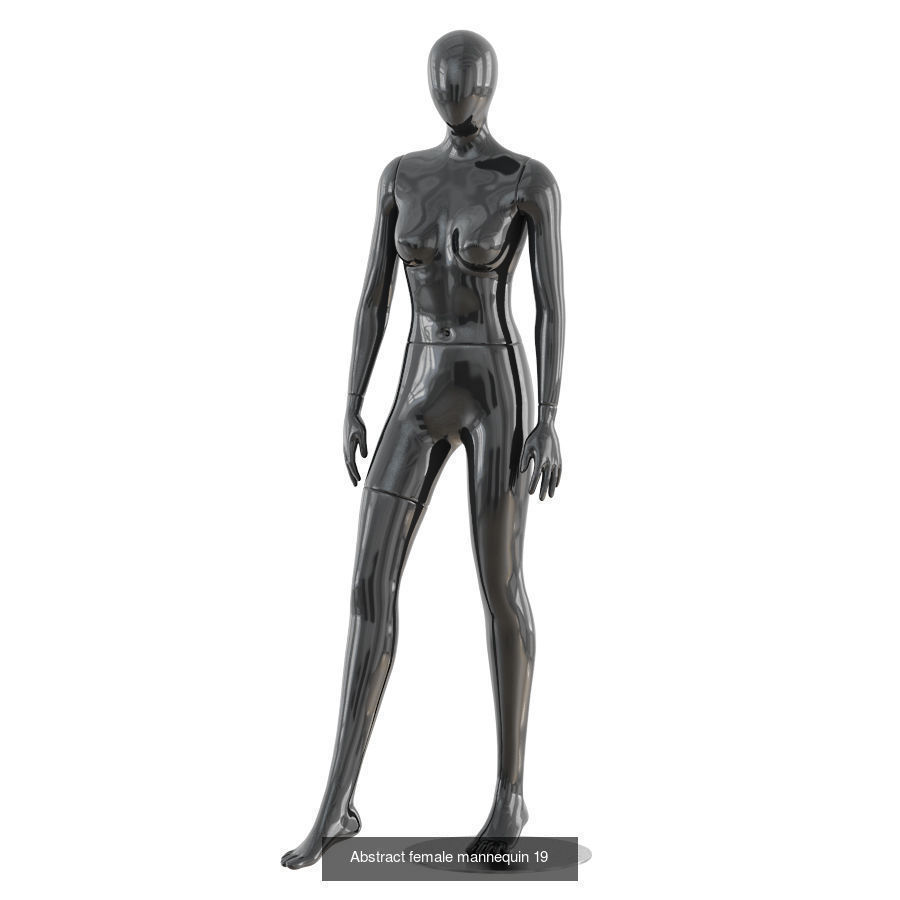 Collection  of faceless female mannequins 03 _4