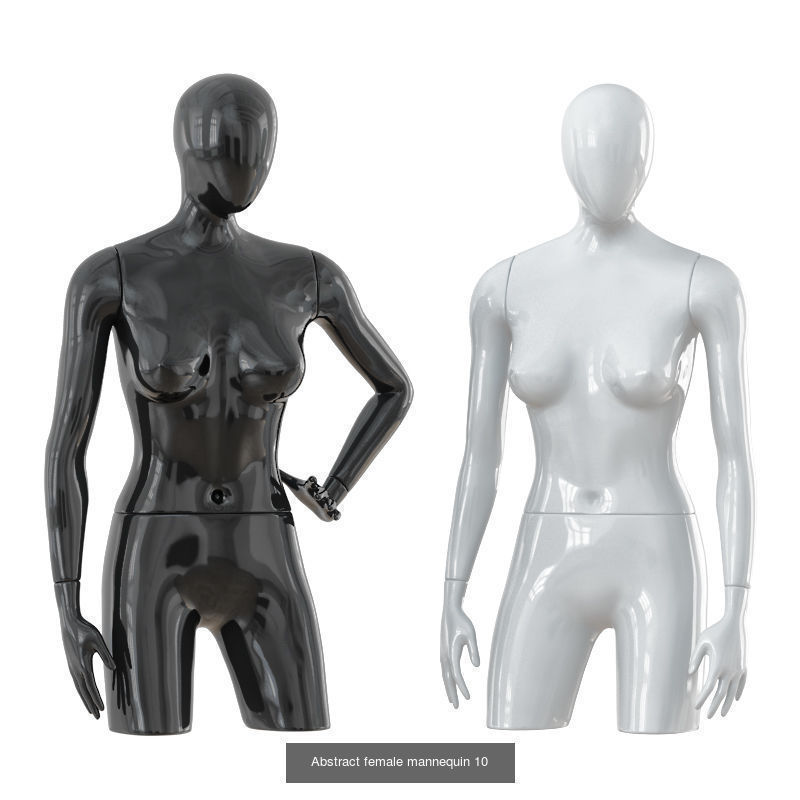 Collection of faceless female mannequins 05 _4
