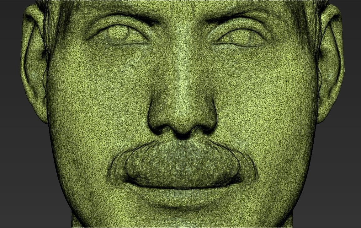 Freddie Mercury bust 3D printing ready stl obj formats 3D print model_28