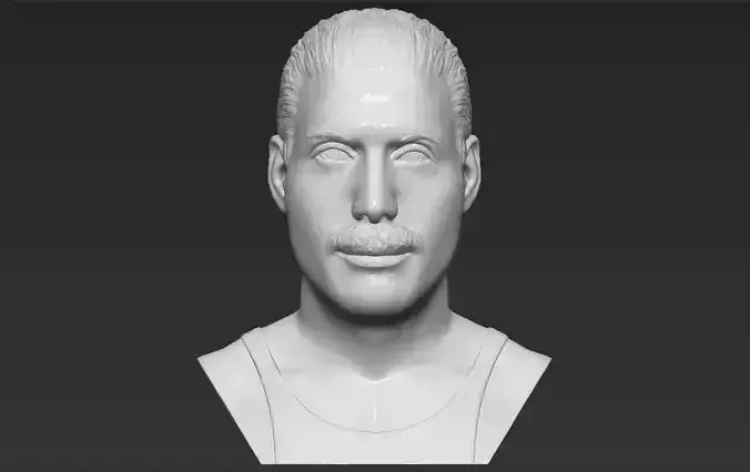 Freddie Mercury bust 3D printing ready stl obj formats 3D print model