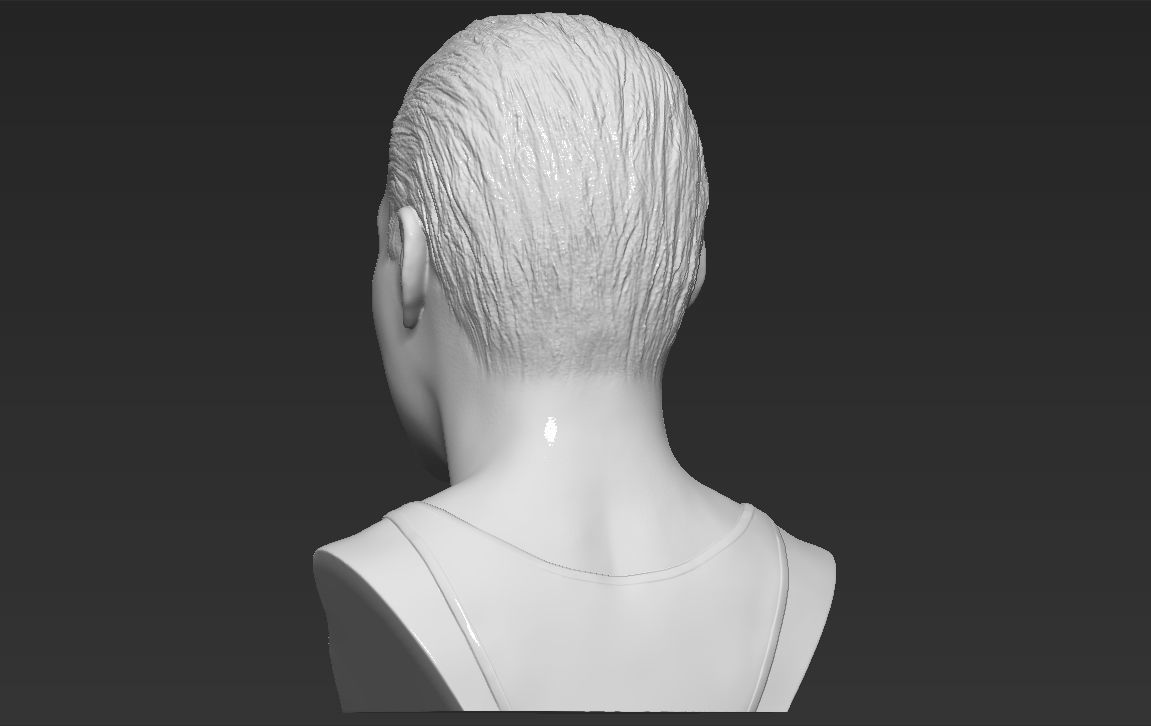 Freddie Mercury bust 3D printing ready stl obj formats 3D print model_5