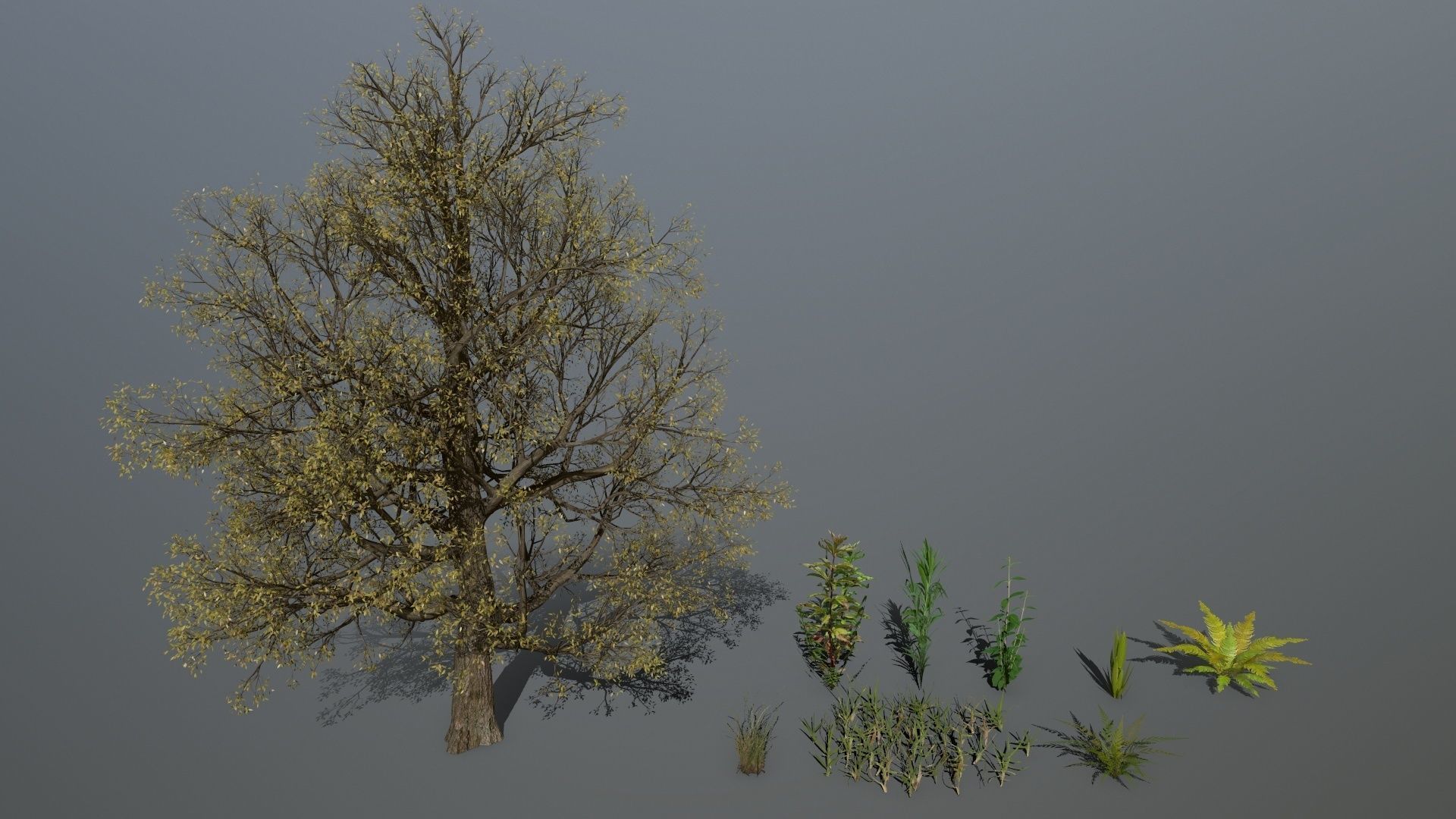 old ruin set Low-poly 3D model_17