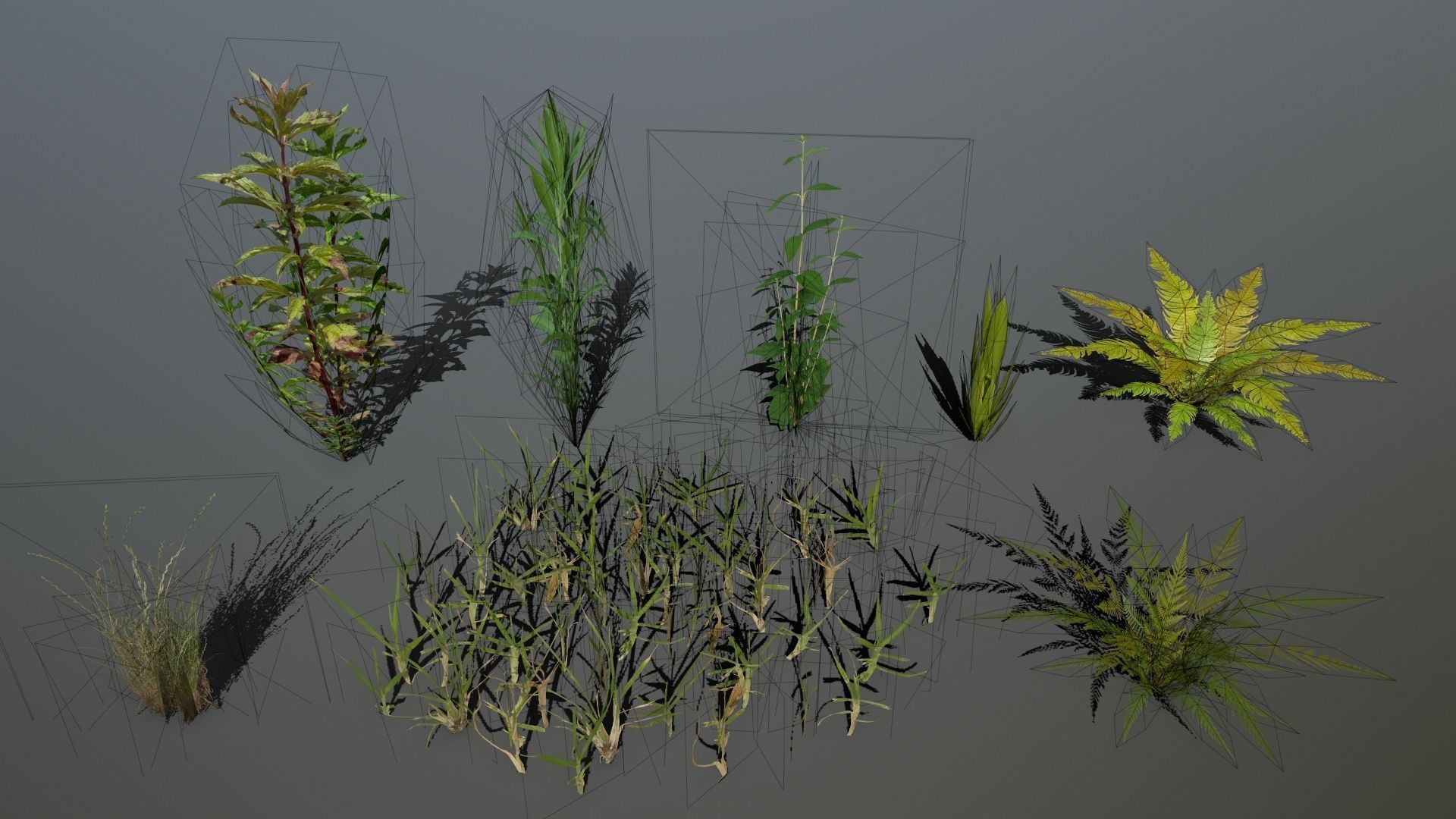 old ruin set Low-poly 3D model_38