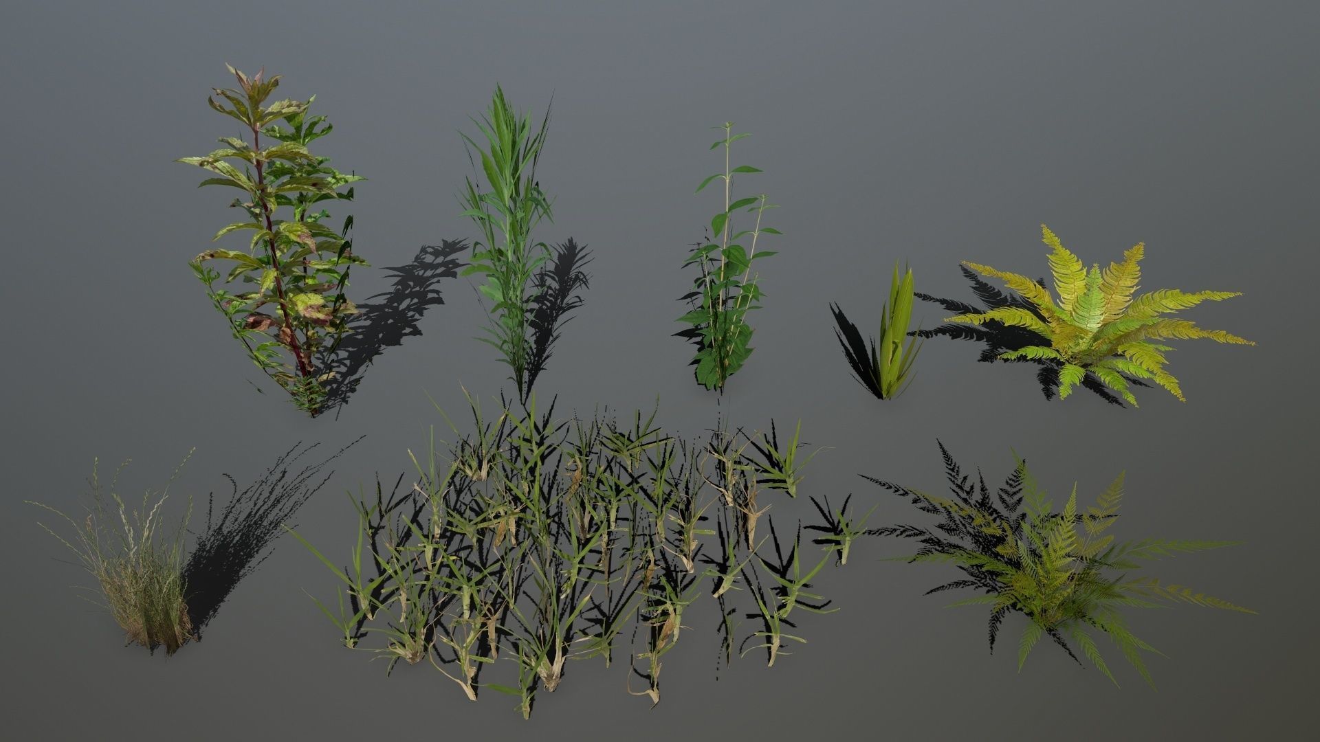 old ruin set Low-poly 3D model_16