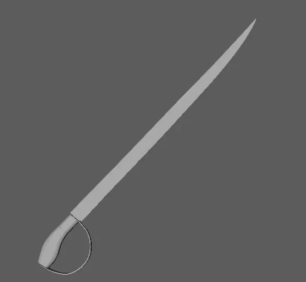 Pituni Sword 3D Prop Model Free low-poly 3D model