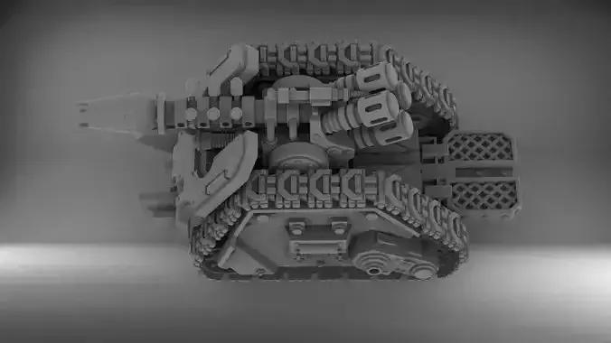 Legion Longsword with Gravitic Cannon 3D print model