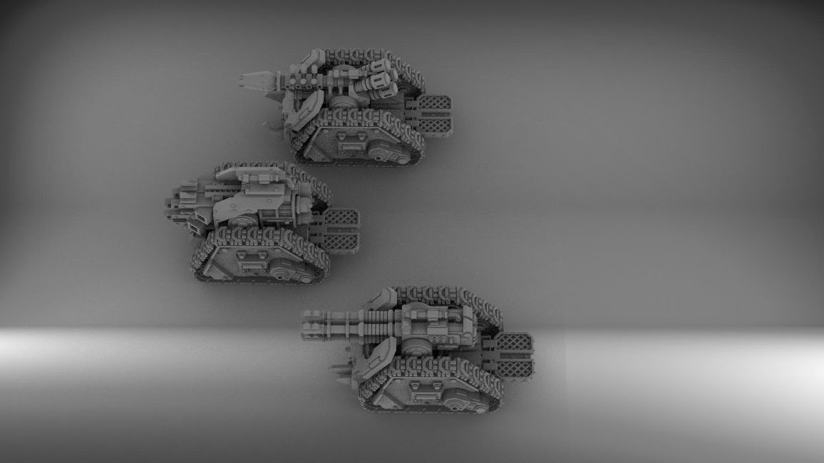 Legion Longsword bundle with laser and grav and bolter 3D print model_2