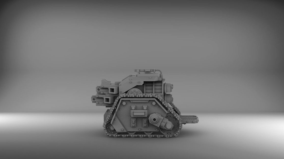 Legion Longsword bundle with laser and grav and bolter 3D print model_6