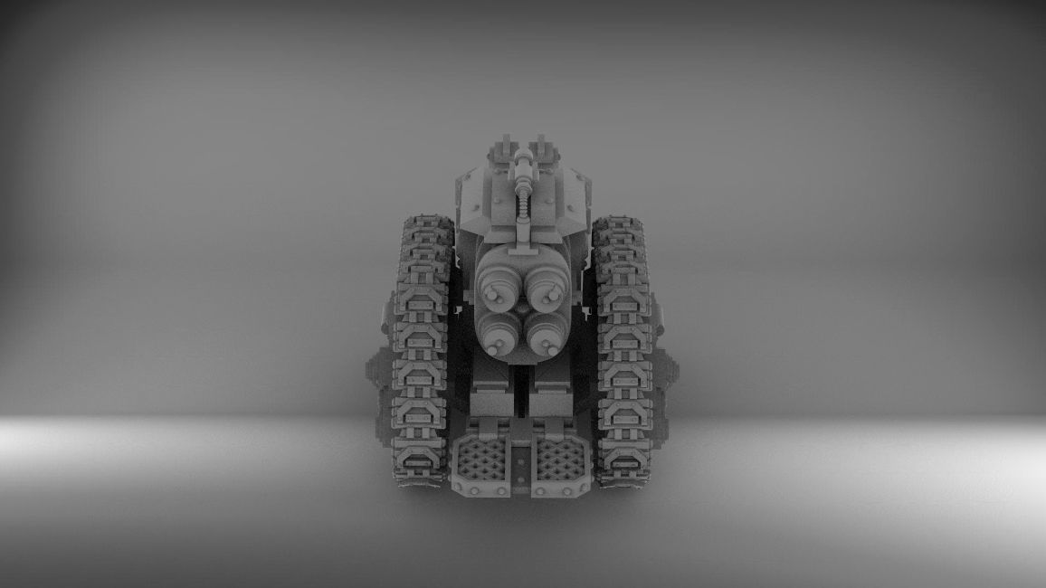 Legion Longsword bundle with laser and grav and bolter 3D print model_8