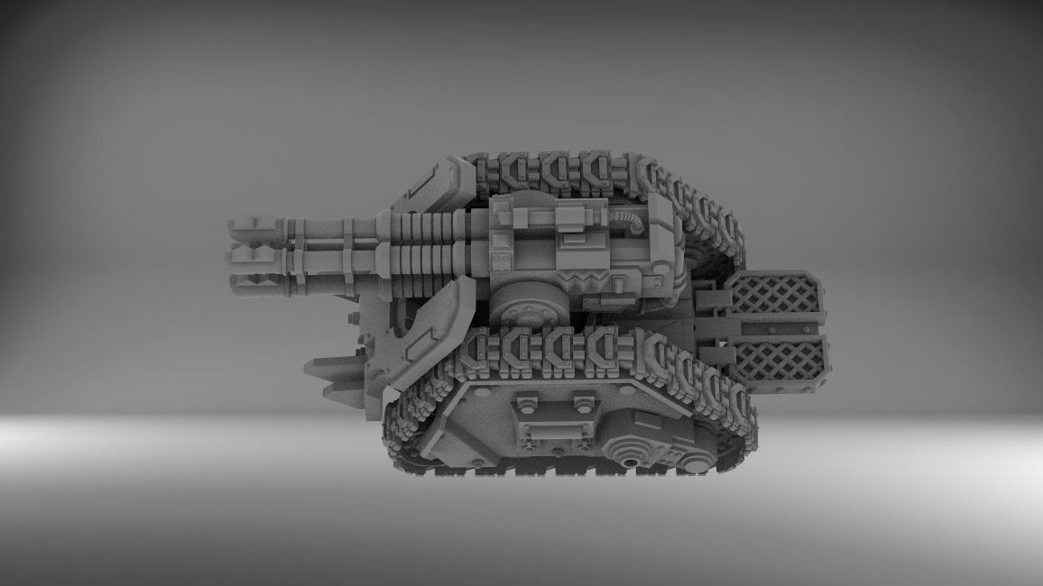 Legion Longsword bundle with laser and grav and bolter 3D print model_17