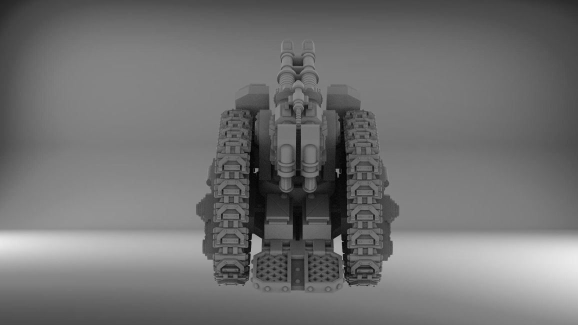 Legion Longsword bundle with laser and grav and bolter 3D print model_18