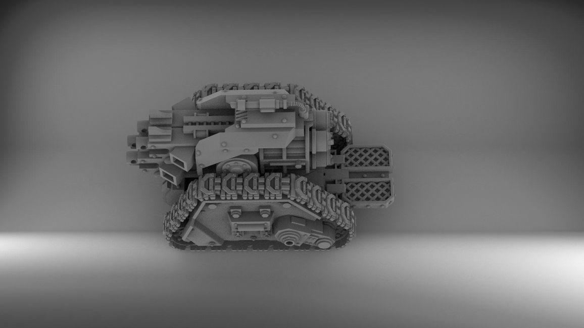 Legion Longsword bundle with laser and grav and bolter 3D print model_7