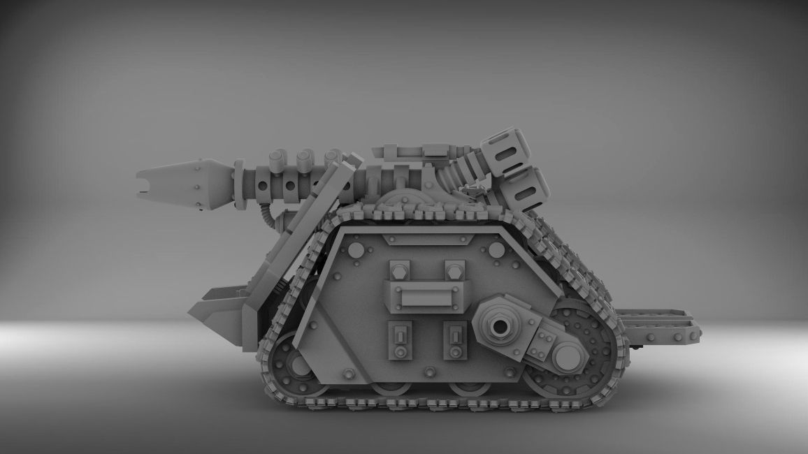 Legion Longsword bundle with laser and grav and bolter 3D print model_11