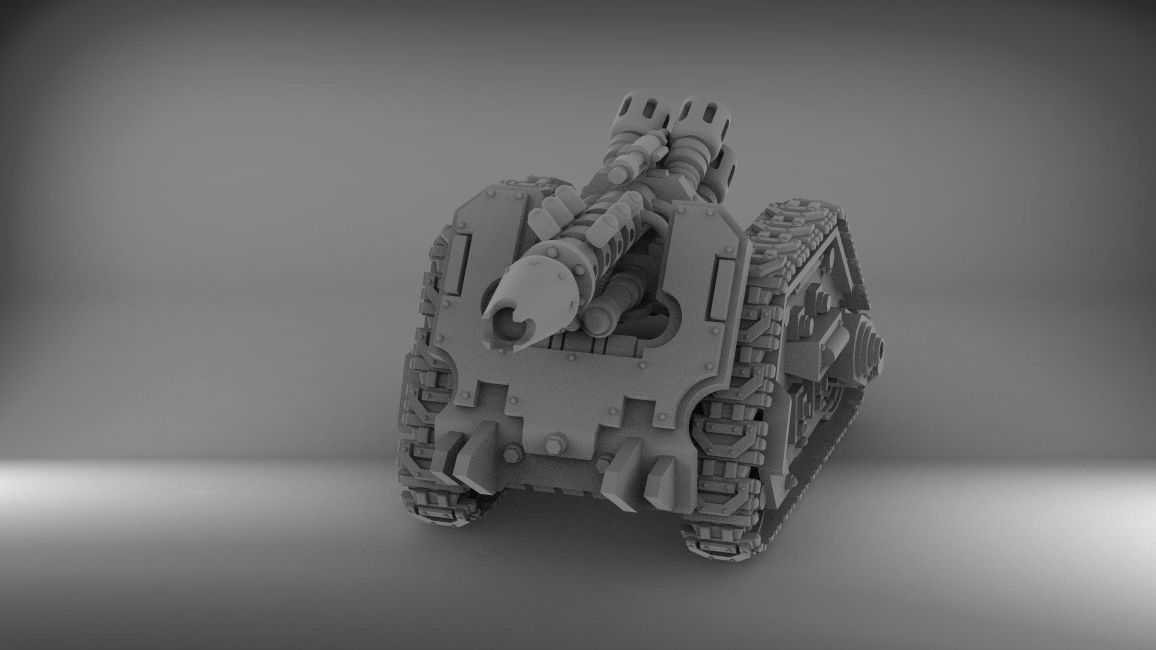 Legion Longsword bundle with laser and grav and bolter 3D print model_10