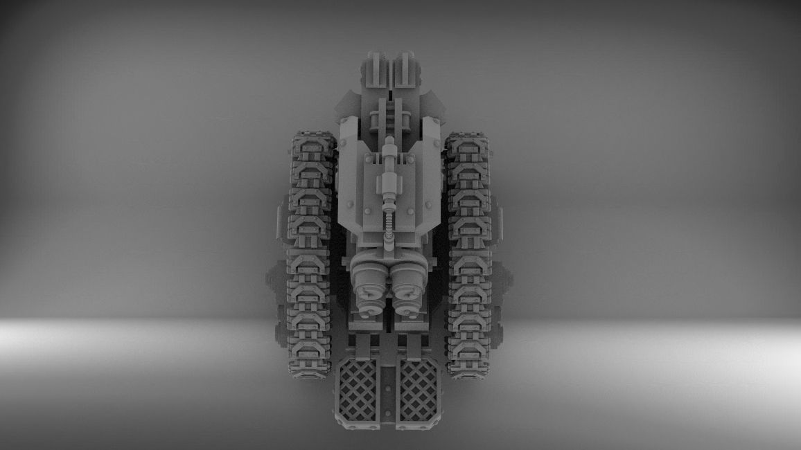 Legion Longsword bundle with laser and grav and bolter 3D print model_9