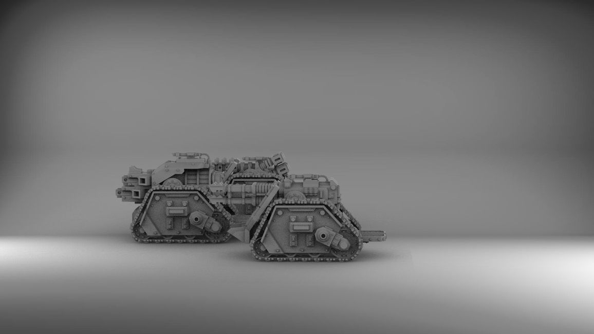 Legion Longsword bundle with laser and grav and bolter 3D print model_1