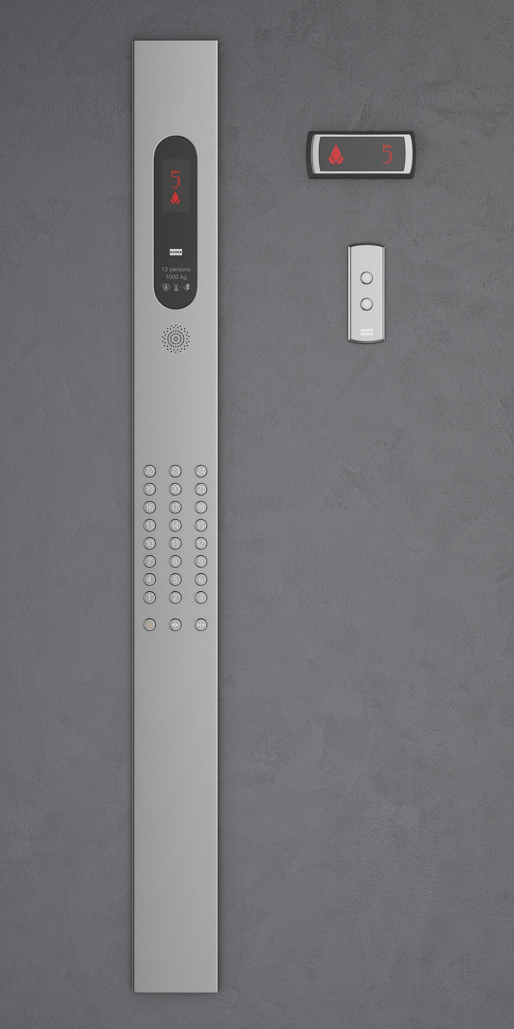 Elevator Kone MonoSpace 700 - KDS 50 3D model_11