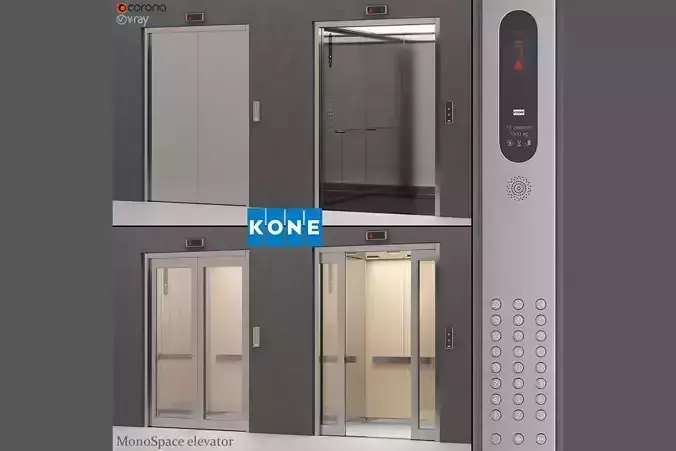 Elevator Kone MonoSpace 700 - KDS 50 3D model