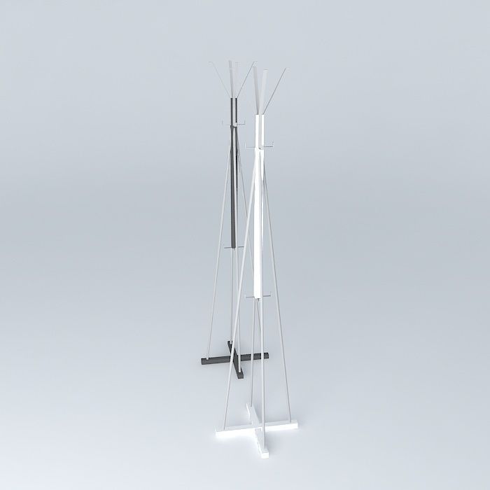 Tjusig Hat and coat stand 3D model CGTrader