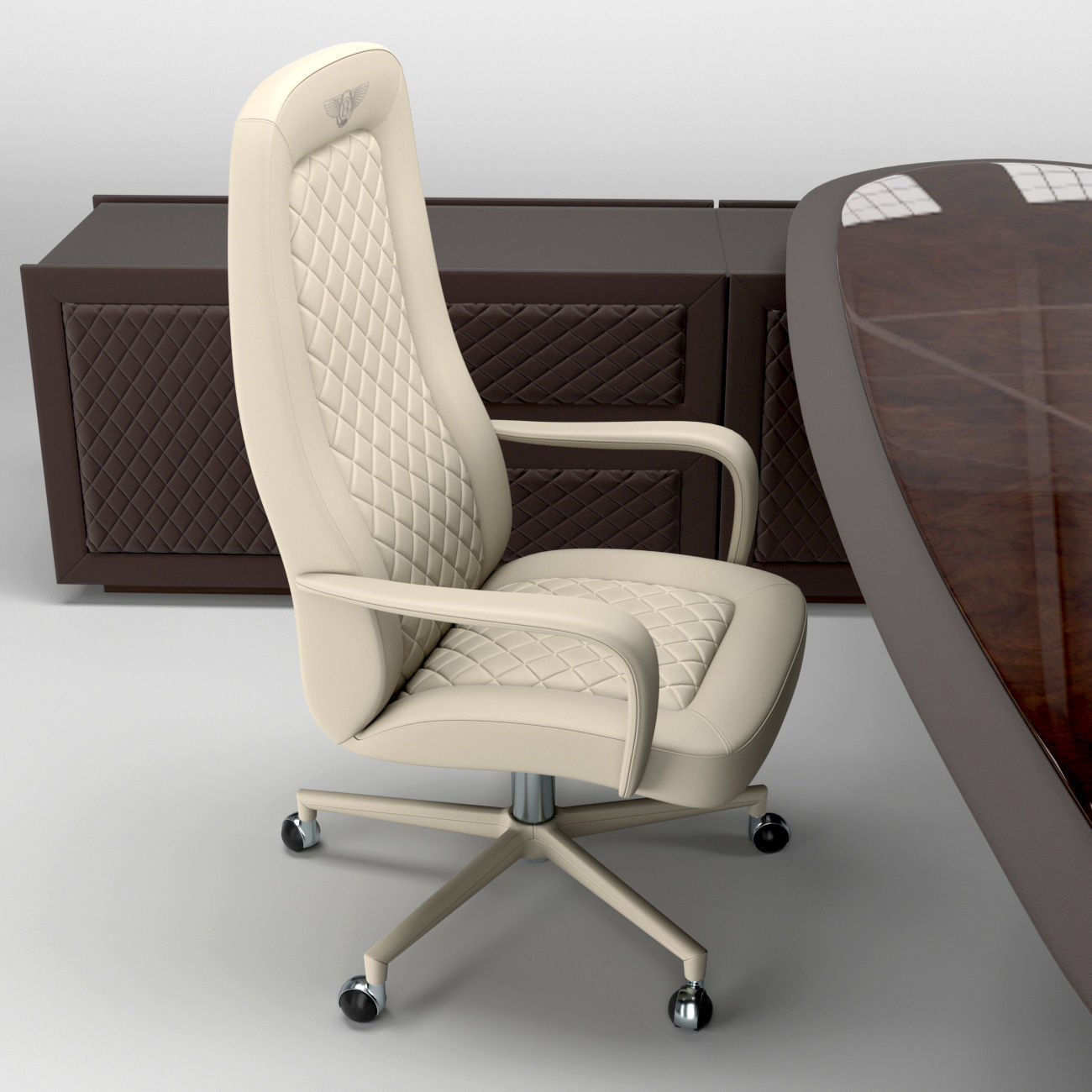 Bentley Rayleigh Conference Chair And President Desk 3d Model