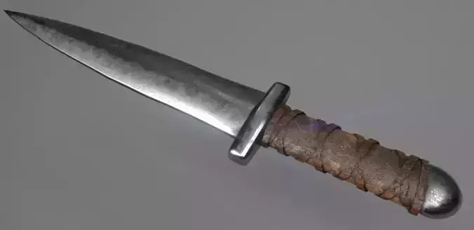 Dirk Dagger Low-poly 3D model