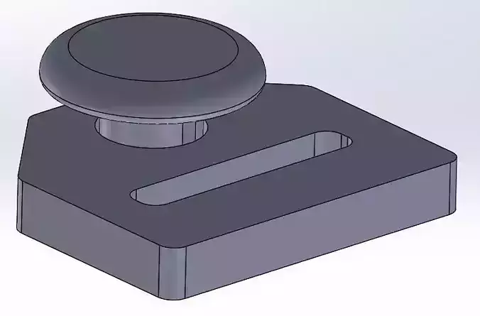 STRAP LOOP with PUSH PIN CONNECTION 3D print model